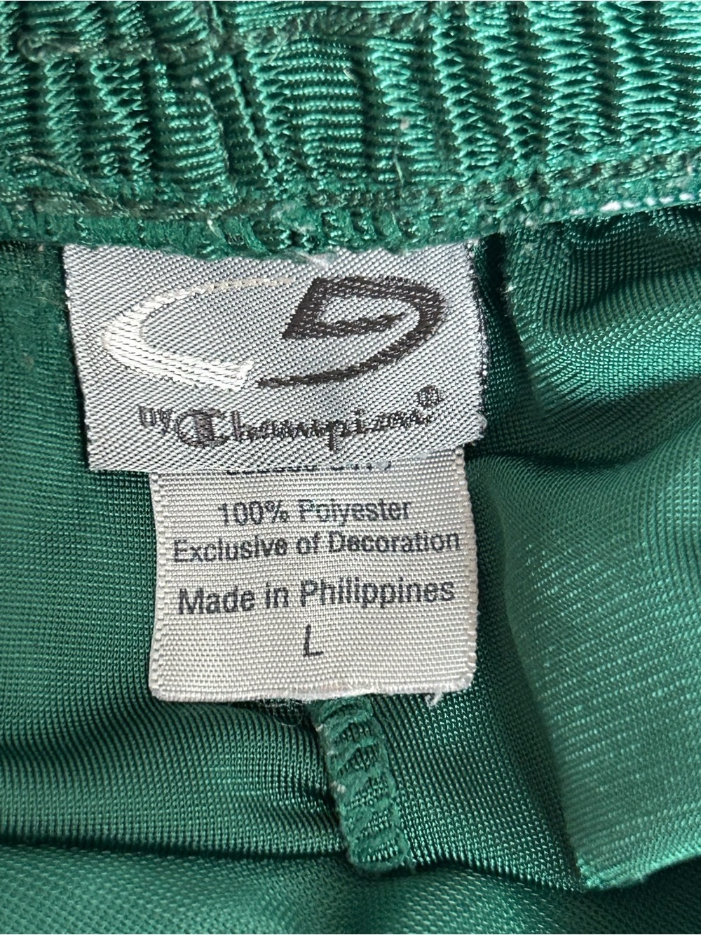 Champion C9 vintage rare green men’s basketball shorts size L - Picture 2 of 6